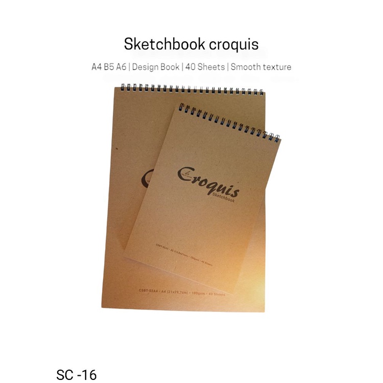 Jual Buku sketchbook Croquis / Buku Sketchbook A4 A5 B5 Cover Jilid