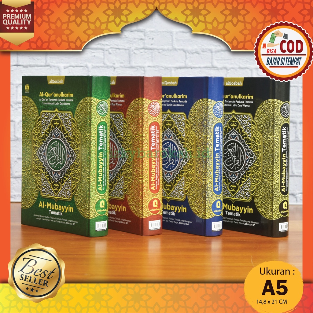 Jual AL QURAN PERKATA LATIN TEMATIK AL MUBAYYIN LATIN A5, Al Quran ...