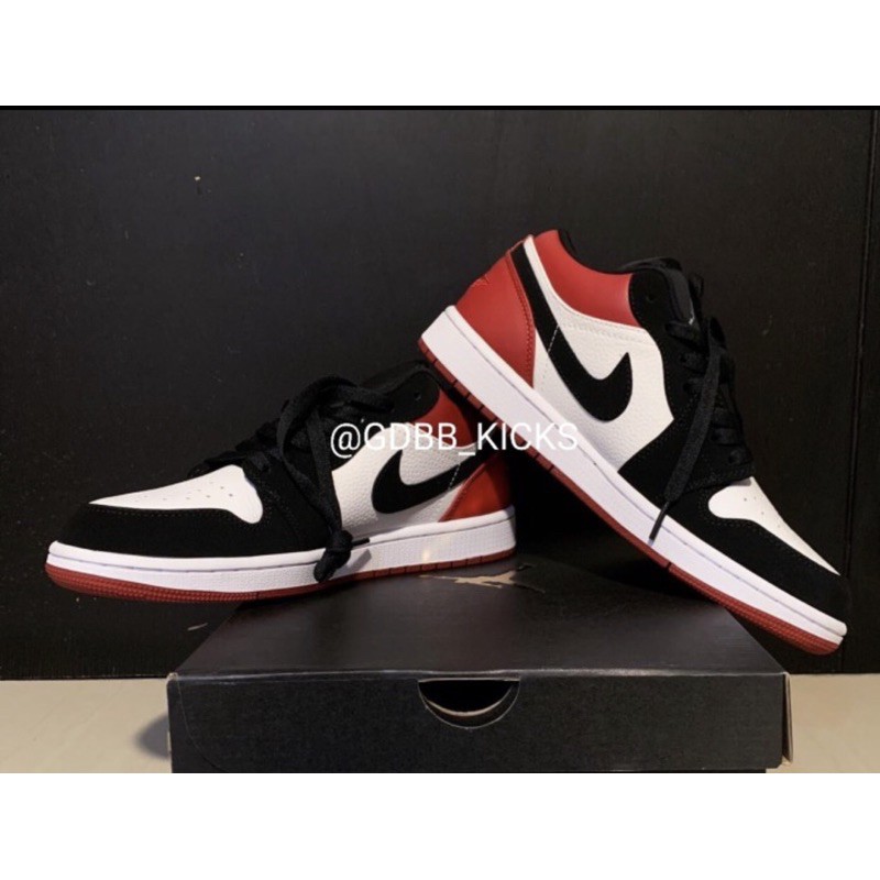 Jual Nike Air Jordan 1 Low Black Toe BNIB ORIGINAL MATERIAL GUARANTEE ...