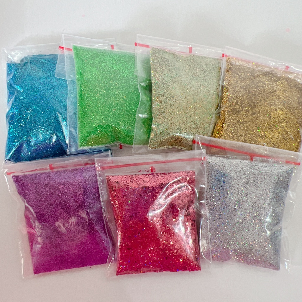 Jual Sparkle Glitter HOLOGRAM 8gr 8gram Powder Serbuk Tabur Warna Warni ...