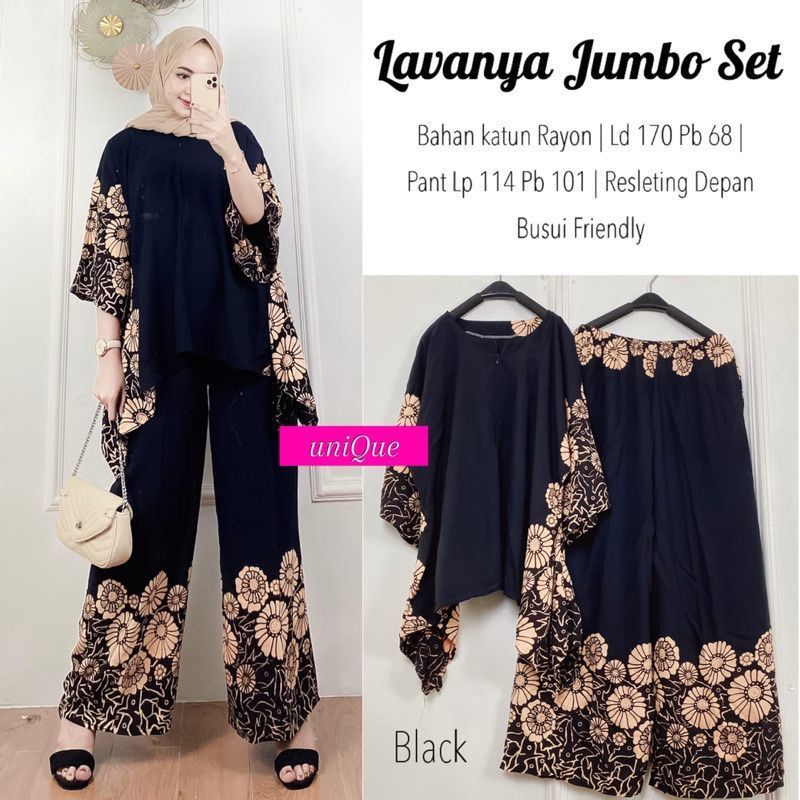 Jual Baju Setelan Wanita Set Jumbo LIVISA Setelan Celana Wanita di