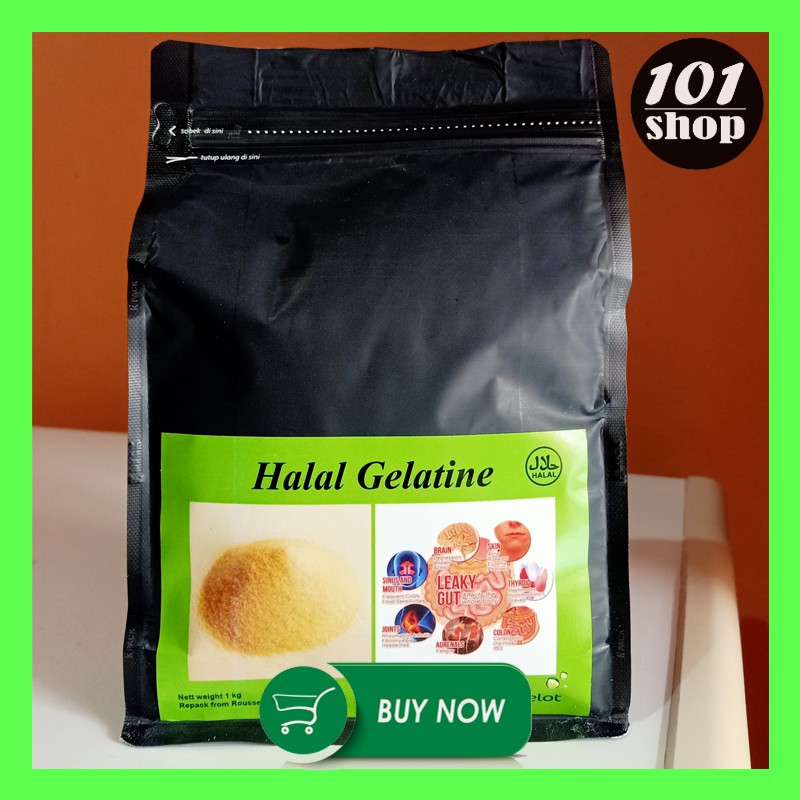 Jual Gelatine Sapi HALAL 100 Gelatin Bubuk Murni Untuk Kesehatan Tubuh