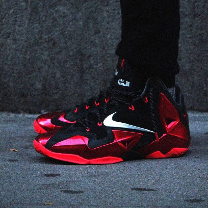 Jual Nike Lebron 11 Miami Heat Black Red Premium Original Shopee Indonesia