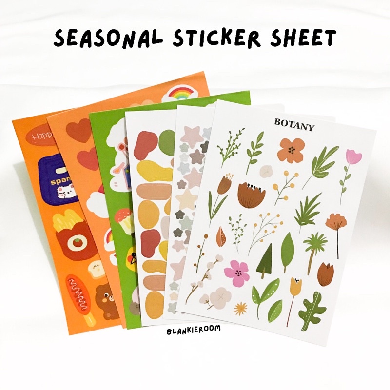 Jual Sticker Sheet Sticker Sheet Lucu Sticker Deco Hias Journal Planner