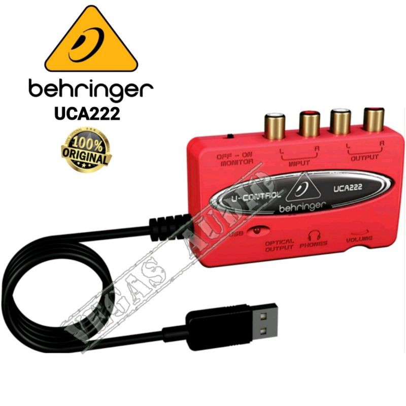 Jual BEHRINGER UCA222 AUDIO INTERFACE/SOUNDCARD ORIGINAL Shopee Indonesia