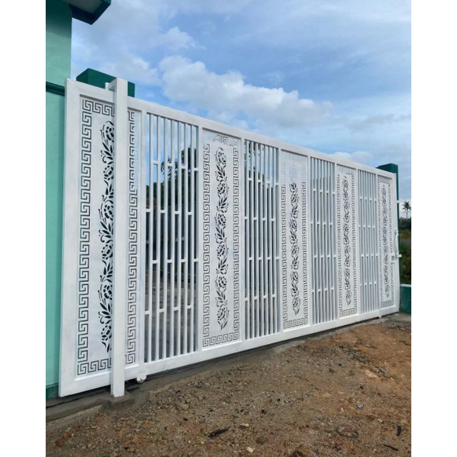 Jual Pagar besi laser cutting kombinasi terlaris di jawa barat | Shopee