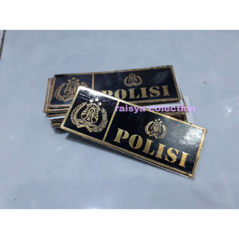 Jual Stiker Polisi / Stiker Plat Nomor Polisi / Stijer Polisi Kuningan ...