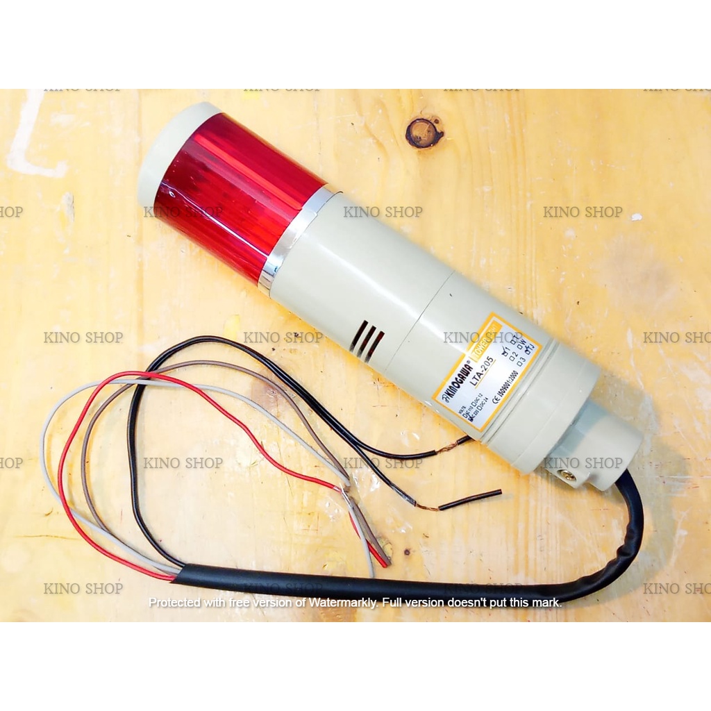 Jual Tower Light / Signal Tower Red With Buzzer - 1 Lampu | Shopee ...