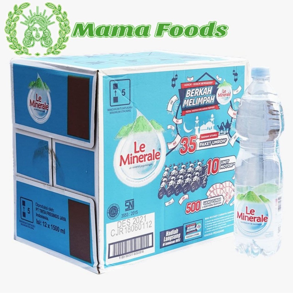 Jual Air Minum Le Minerale 1500ml Kemasan Botol Besar Isi 12 Btldus Mayora Shopee Indonesia 1273