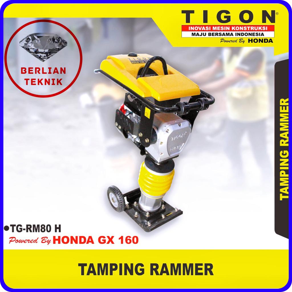 Jual Tamping Rammer Stamper Tigon TGRM80 H + Honda GX160 Shopee
