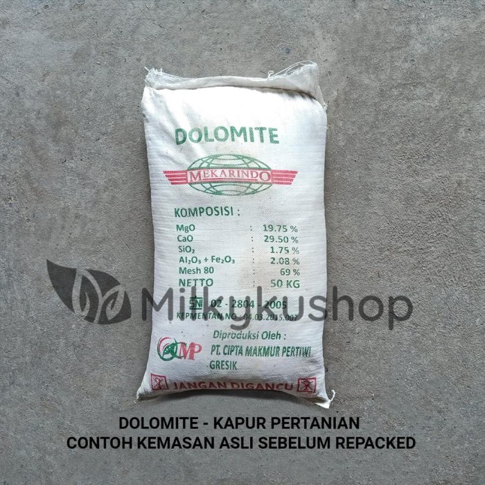 Jual Pupuk Dolomite Kemasan Repack 1 Kg Kapur Pertanian Dolomit Shopee Indonesia 5398