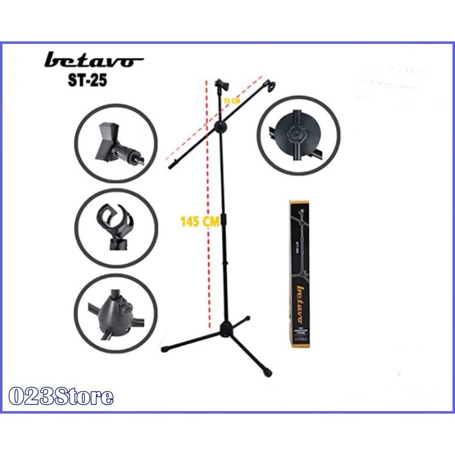 Jual Stand Mic Betavo St 25 Standing Mic Microphone Original Shopee Indonesia 5576