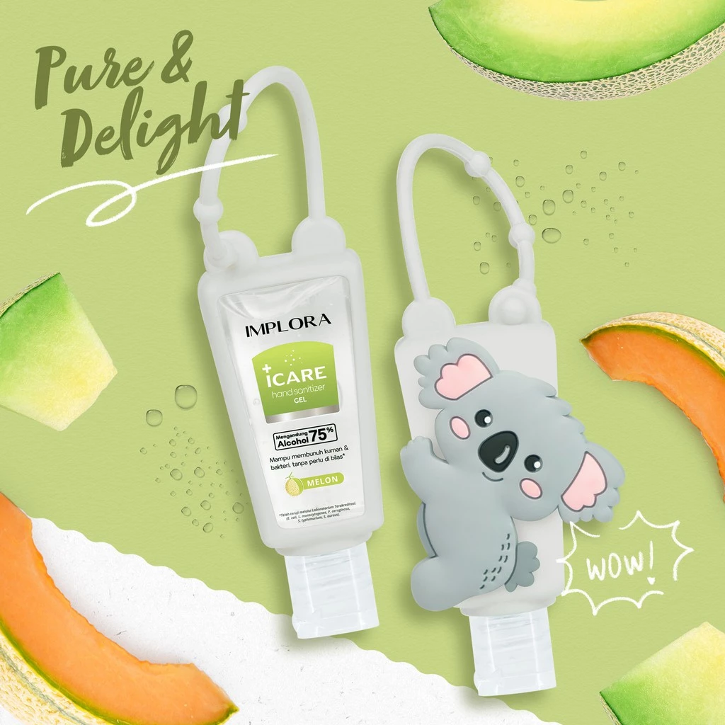 Gel Sanitizer Tangan Implora Icare 30ml - Perlindungan Kesehatan dan Kebersihan
