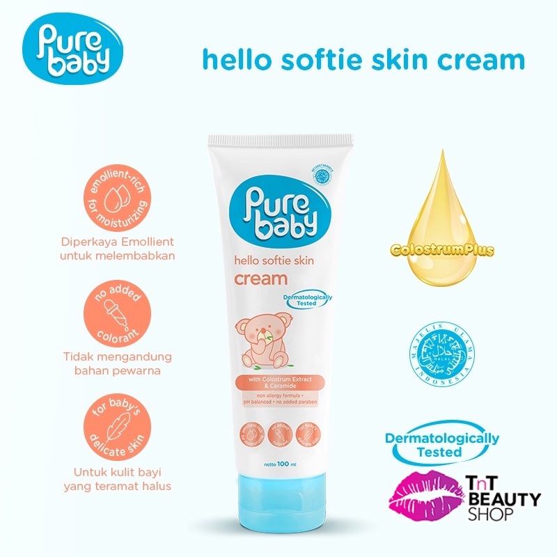 Jual Pure Baby Hello Softie Skin Cream 100 Ml - Krim Pelembab Kulit ...