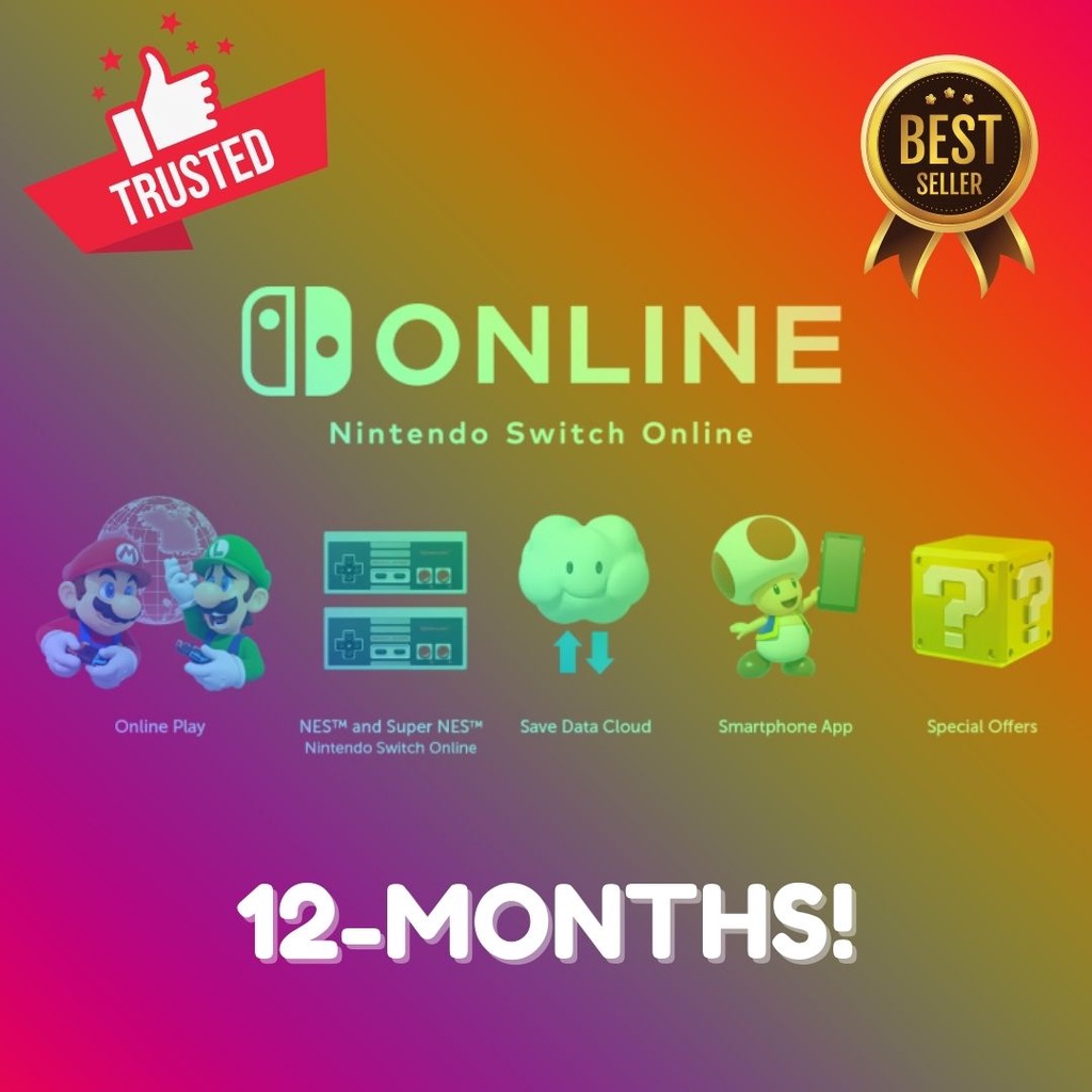 Jual Nintendo Switch Online Membership (12 Bulan) Nintendo Online