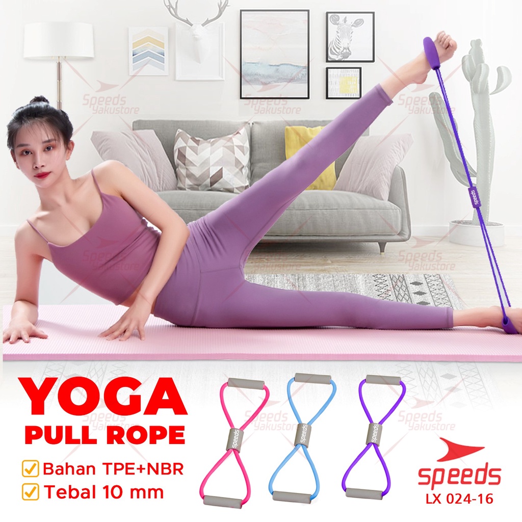 Jual SPEEDS Tali Stretching Olahraga Portable Fitness Gym Yoga 8 Toning ...