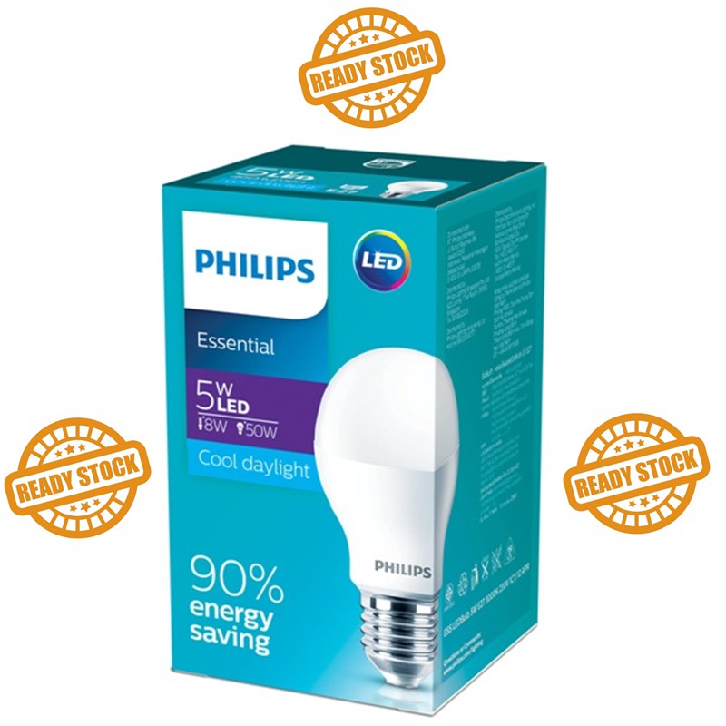 Jual Lampu Philips LED Essential 5 Watt Putih LED Ess 5W 5Watt