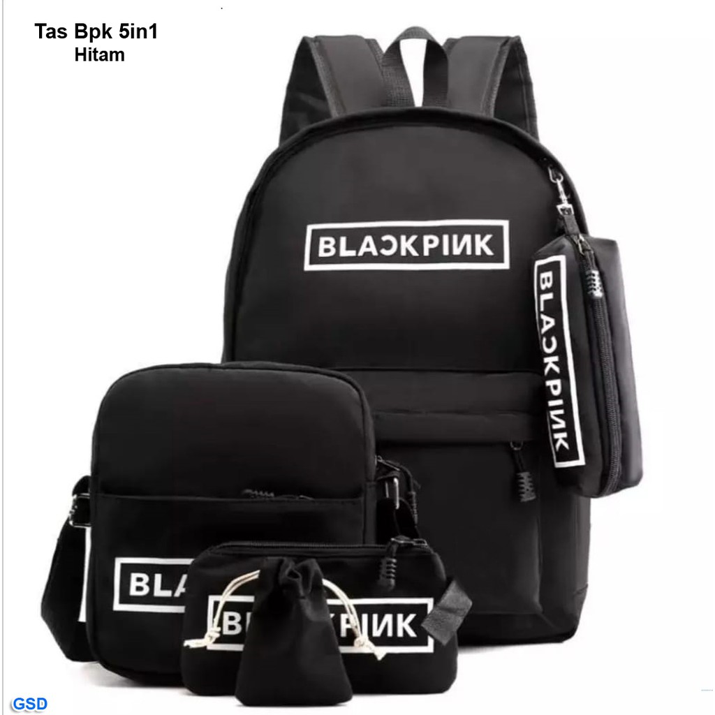 Jual Tas Anak Pwkids 32 backpack mcm black Import dan Tas sekolah