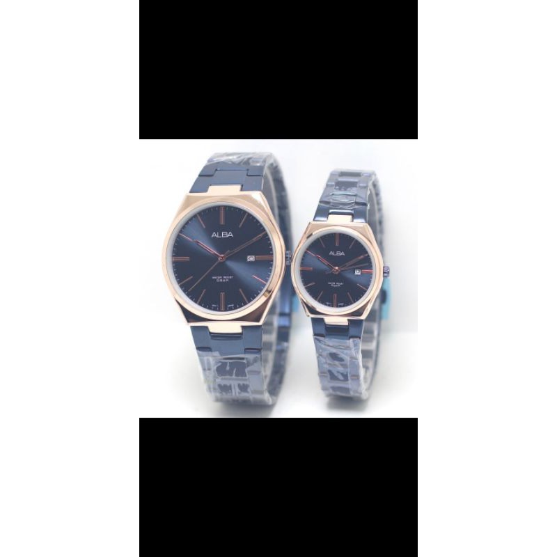 Jual JAM TANGAN SEPASANG ALBA TANGGAL AKTIF | Shopee Indonesia
