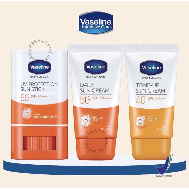 Jual VASELINE Daily Sun Cream 50ml/ Tone Up Sun Cream 50 ml/ UV Protect