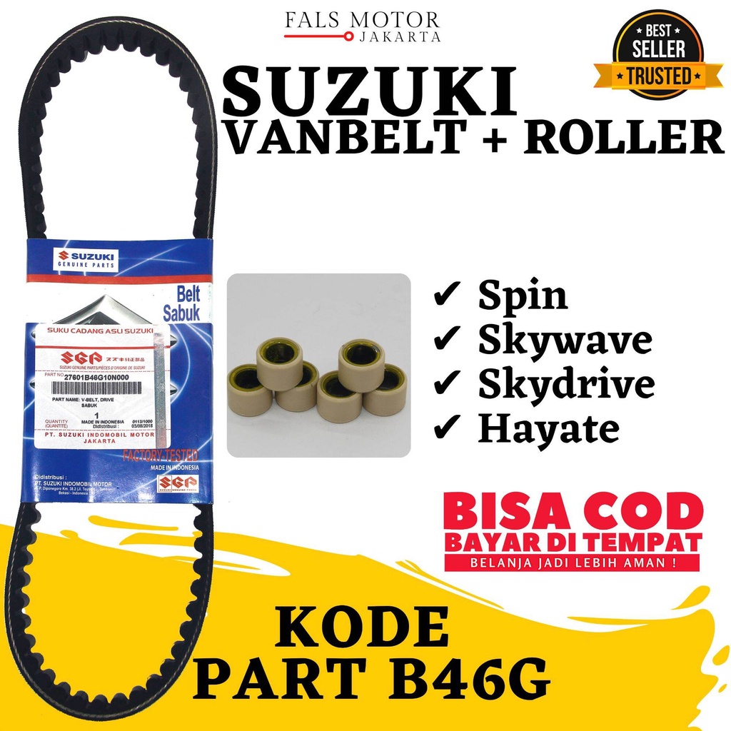 Jual Vanbelt Roller Suzuki Spin - Skydrive 125 - Skywave - Hayate ...