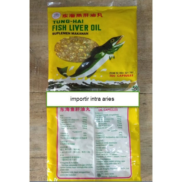 Jual TUNGHAI TUNG HAI TUNGHAI FISH LIVER OIL 500 minyak ikan vitamin