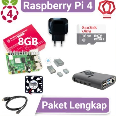 Jual HM304 Raspberry Pi 4 model B 8GB Paket Lengkap Siap Pakai UK Pi4 8 ...