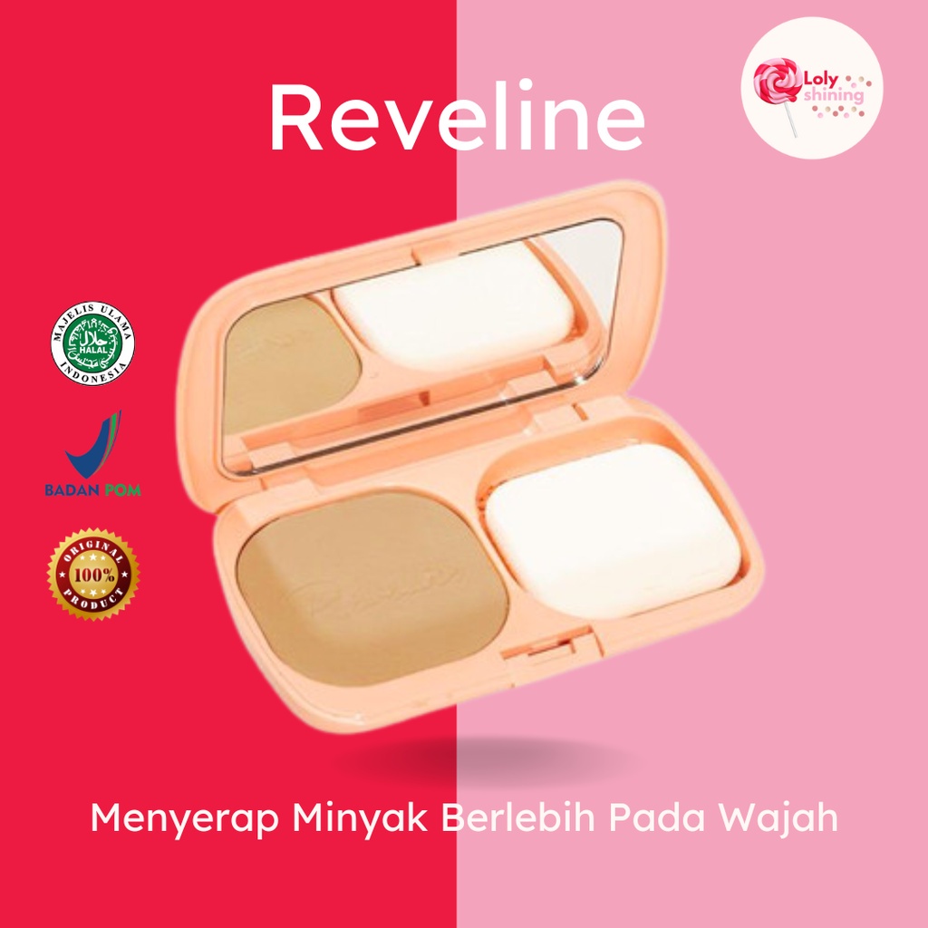 Jual REVELINE Brightening Two Way Cake Bedak TWC (100 ORIGINAL