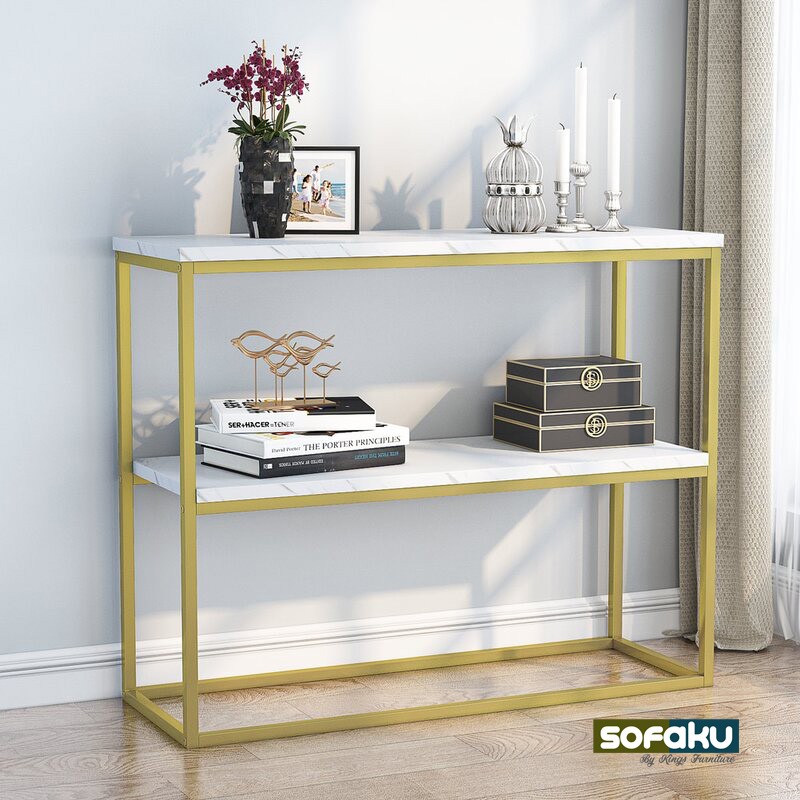 Jual Promo Console Table C-0707 - Custom Meja Konsul Gold Besi - Meja ...