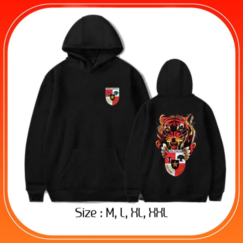 Jual JACKET HOODIE PEMUDA PANCASILA MACAN LOGO DEPAN BELAKANG | Shopee ...