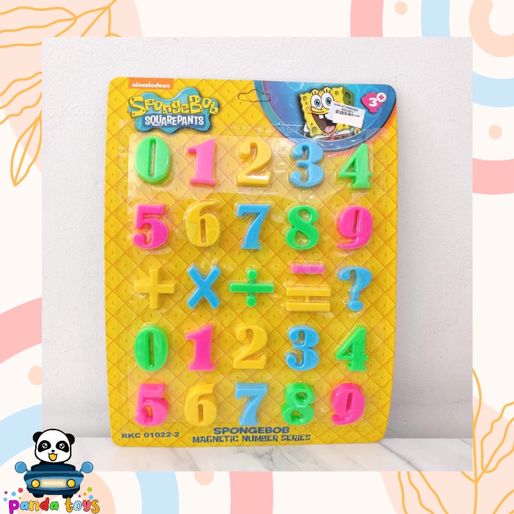 Jual PANDA TOYS SEMARANG ANGKA SET SPONGEBOB RKC01022-2 MAGNETIC NUMBER ...