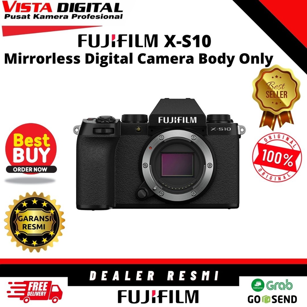 Jual FUJIFILM X-S10 BODY ONLY KAMERA MIRRORLESS GARANSI RESMI | Shopee ...
