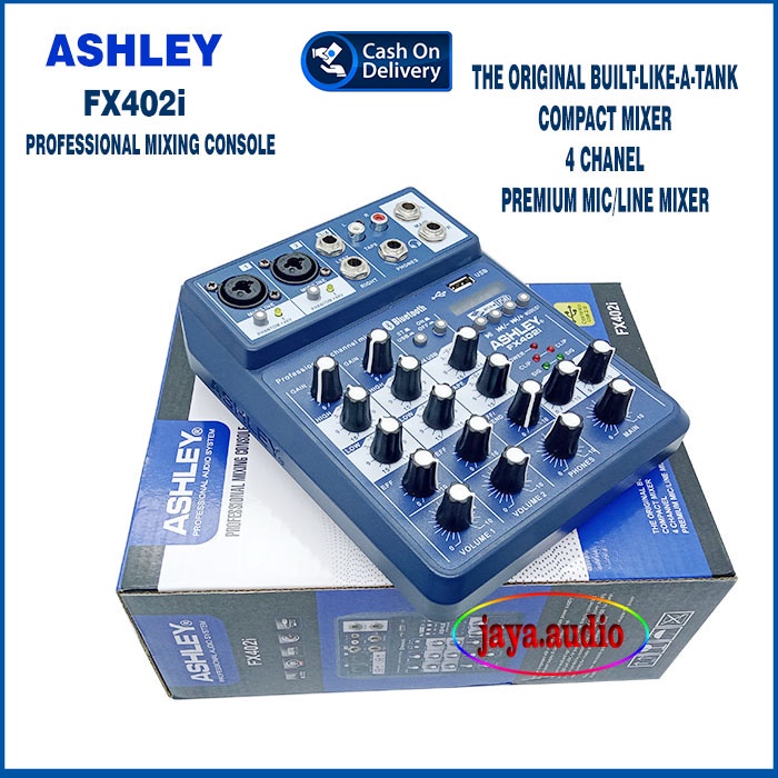 Jual Mixer Ashley FX402i Original Mixer Audio ASHLEY FX 402 i 4 channel 2 mono 2 stereo