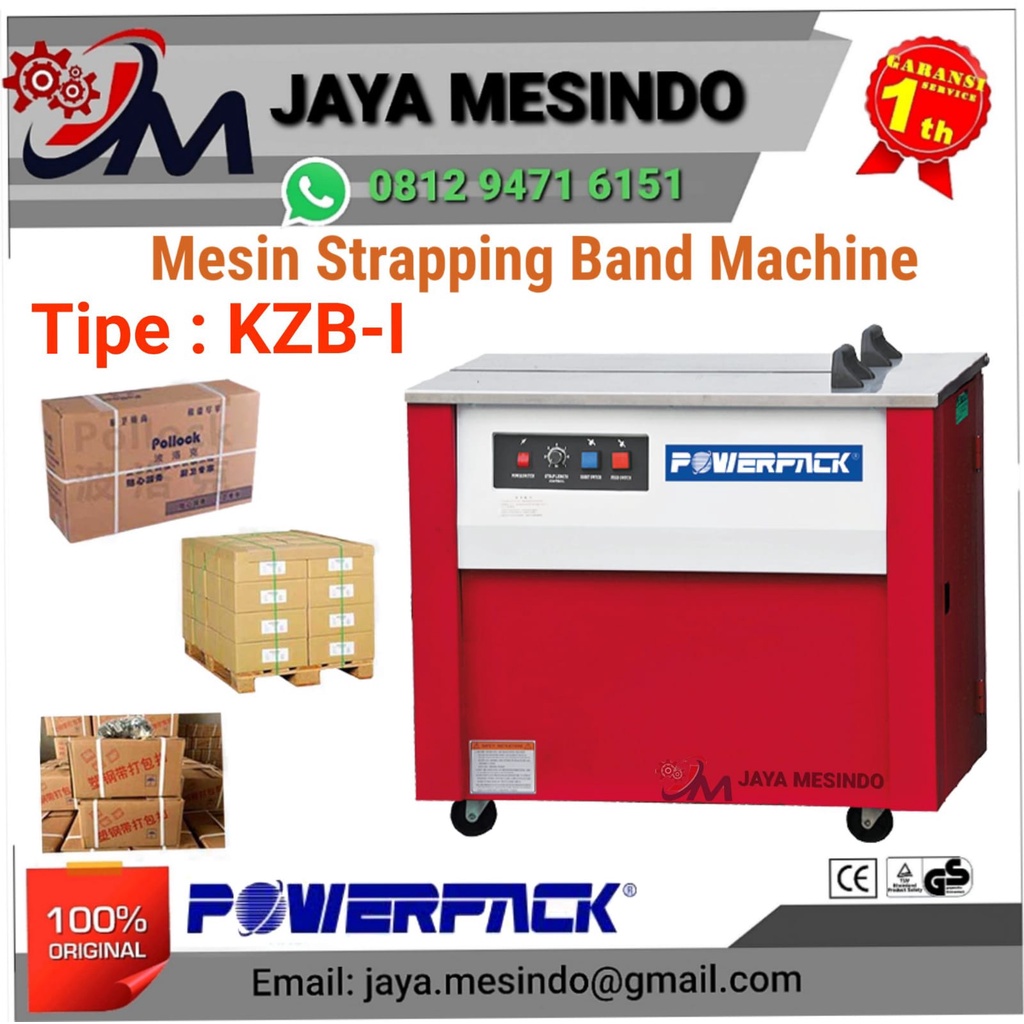 Jual Mesin Strapping Band Pengikat Tali Kardus KZBI POWERPACK Shopee