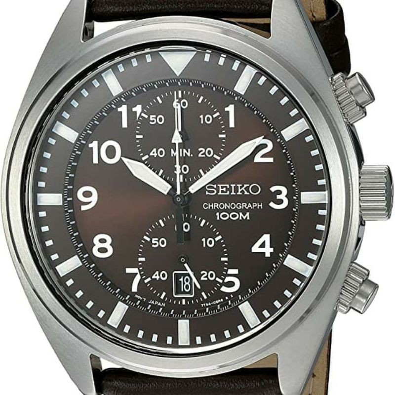 Jual Seiko Snn241 Chronograph Brown Dial Men Watch Arloji Jam Tangan Shopee Indonesia 4706