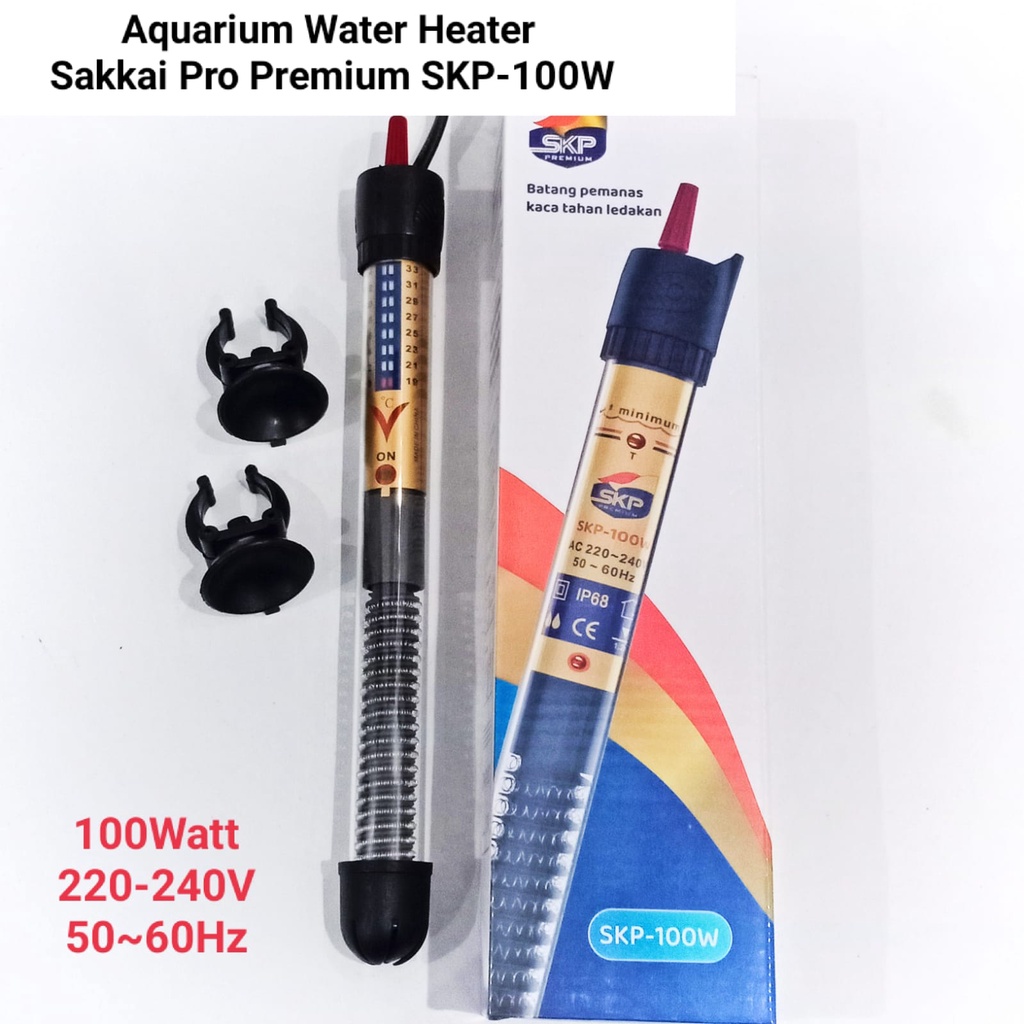 Jual Heater Aquarium SKP150 Watt / SKP100 W / SKP50 W / SKP25 W