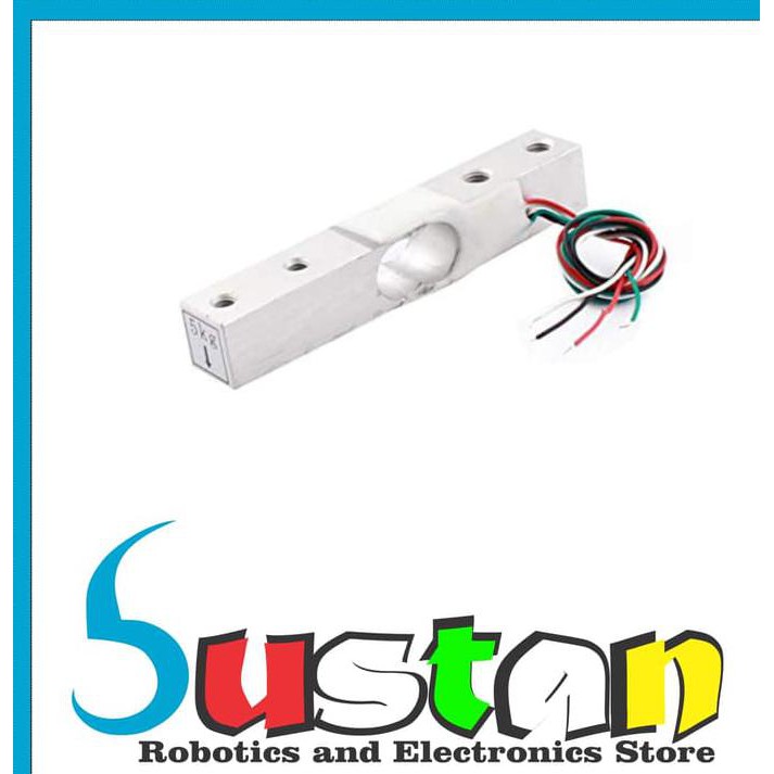 Jual Load Cell 5Kg Weight Sensor + Hx711 Weighing Ad Module Sensor ...