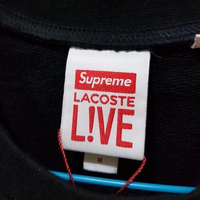 Supreme x lacoste crewneck sale