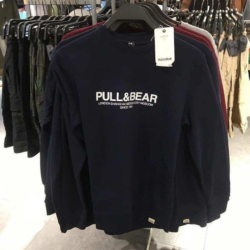 SWEATER PULL AND BEAR ORIGINAL 100 COWOK CEWEK