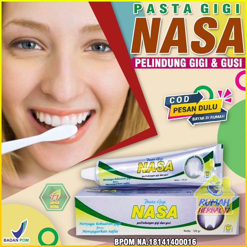 Jual [BAYAR DI TEMPAT] Pasta Gigi NASA Original BPOM - Odol Pemutih