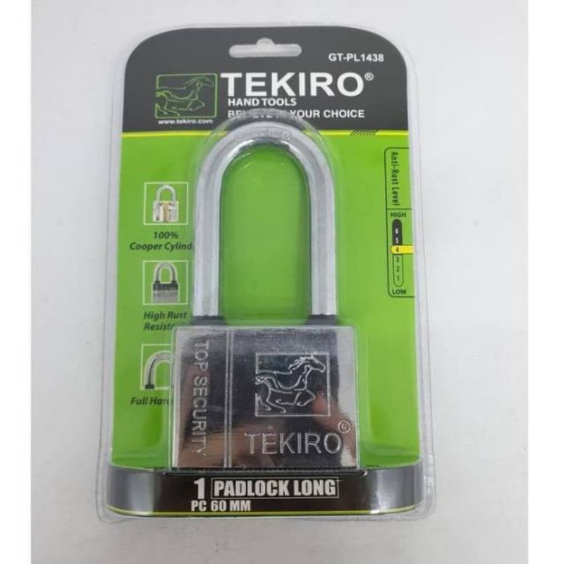 Jual Gembok Leher Panjang Tipe Kotak Mm Tekiro Gt Shopee Indonesia