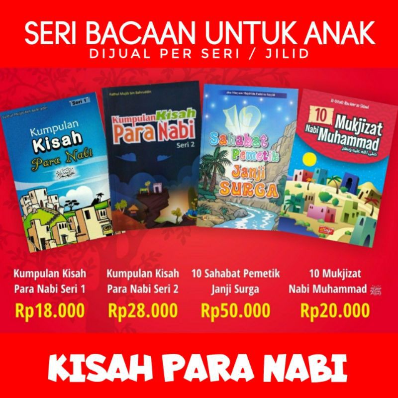 Jual Buku Kumpulan Kisah Para Nabi Seri 1 2 10 Sahabat Pemetik