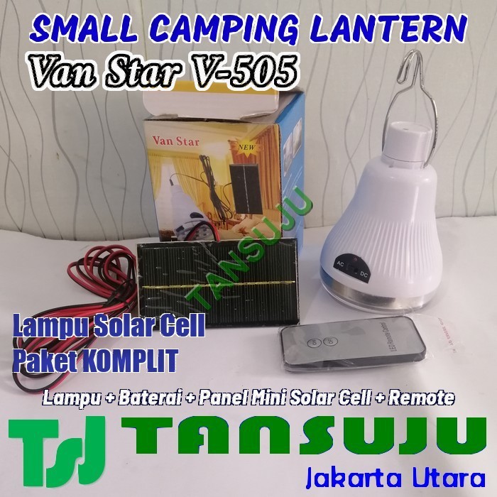 Jual Small Camping Lantern Van Star V-555 Bergaransi Lampu Solar Cell 10W -  Jakarta Utara - Tansuju
