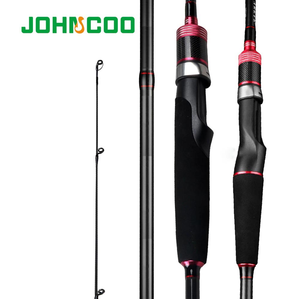 Jual JOHNCOO Joran Pancing Spinning Fishing Rod Carbon Fiber 2.1m ...