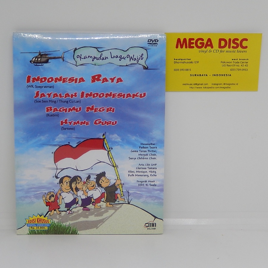 Jual DVD VA - Kumpulan Lagu Wajib Indonesia Raya Album Musik | Shopee ...