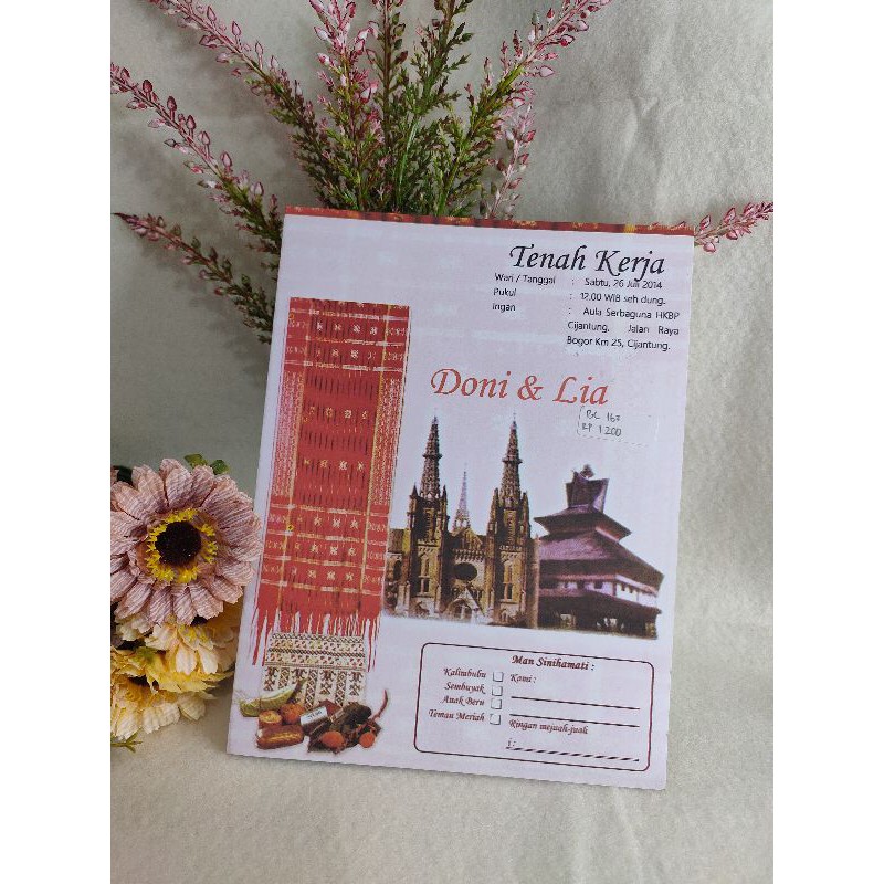 Jual undangan pernikahan adat batak karo medan | Shopee Indonesia