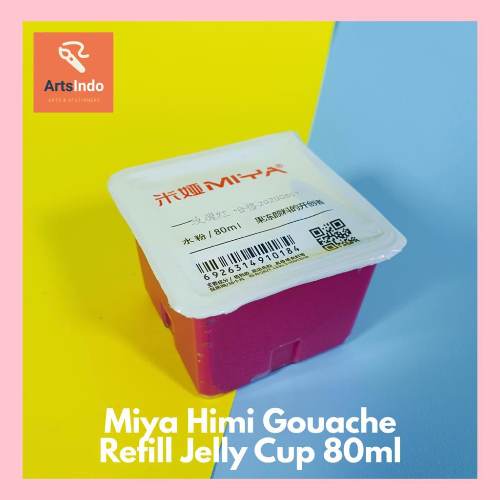 Jual Miya Himi Gouache Refill Cat Jelly Cup 53 Color x 80ml Shopee