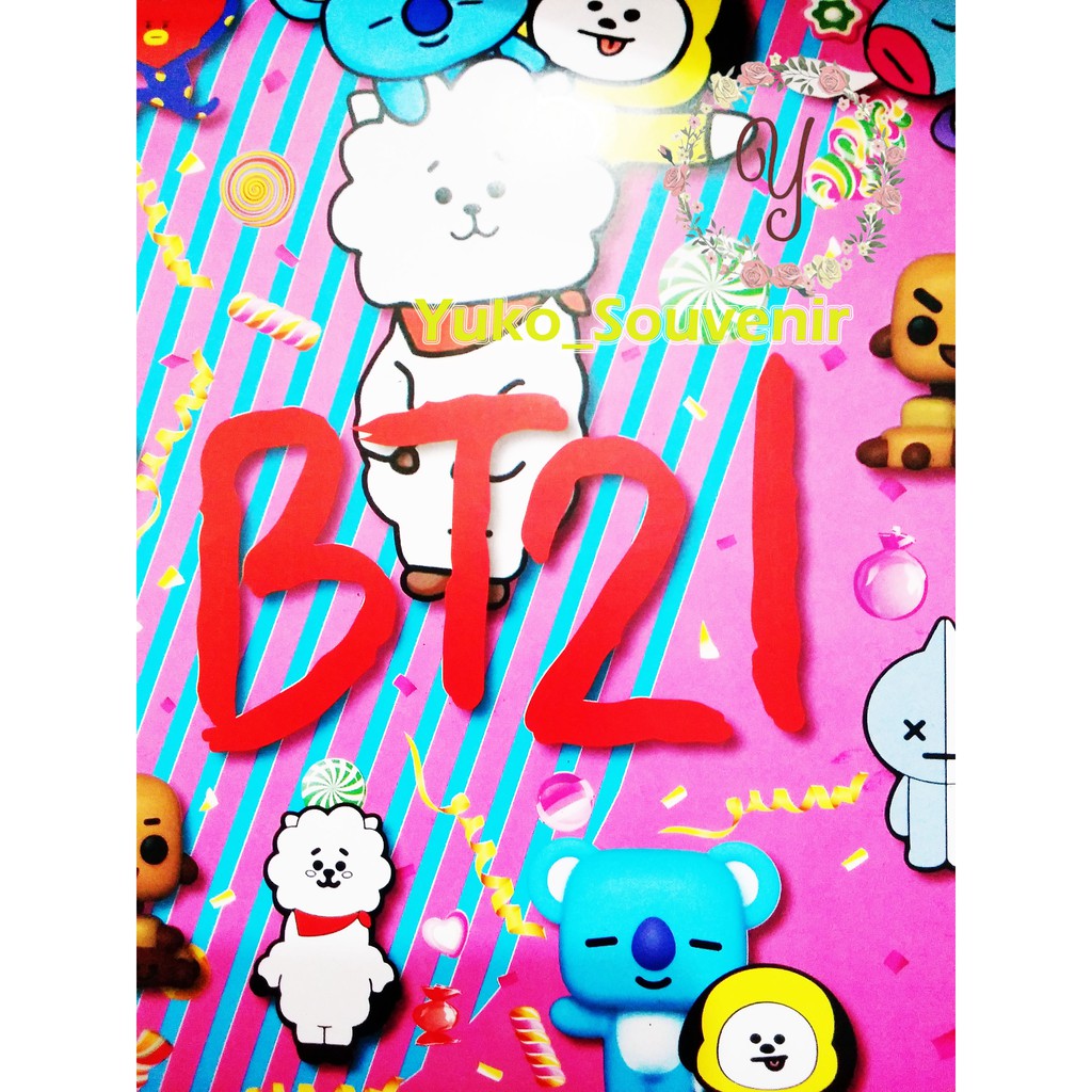 Jual kertas Kado BT21 Kertas Kado Anak Karakter BT21 Kertas Kado Murah