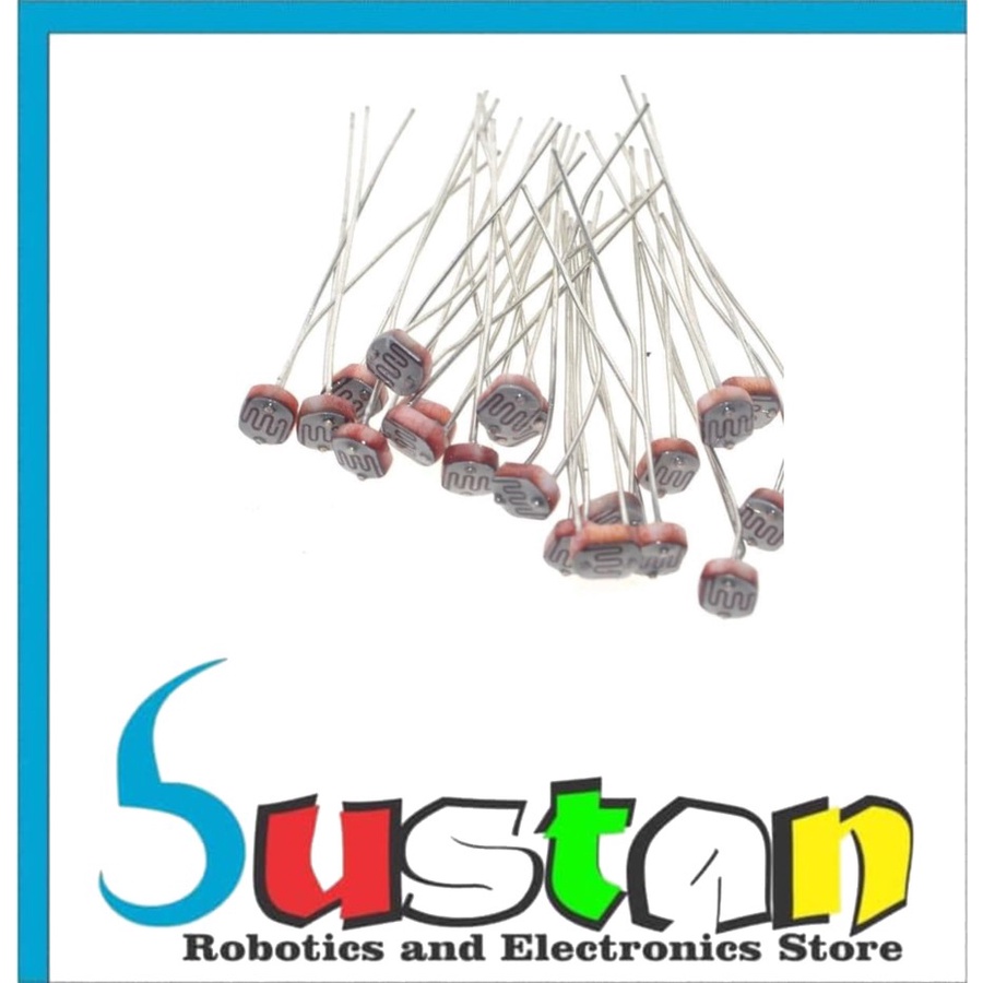 100PCS 5mm GL5528 Photo Light Sensitive Resistors – Photoresistor / Optoresistor Bulk Pack
