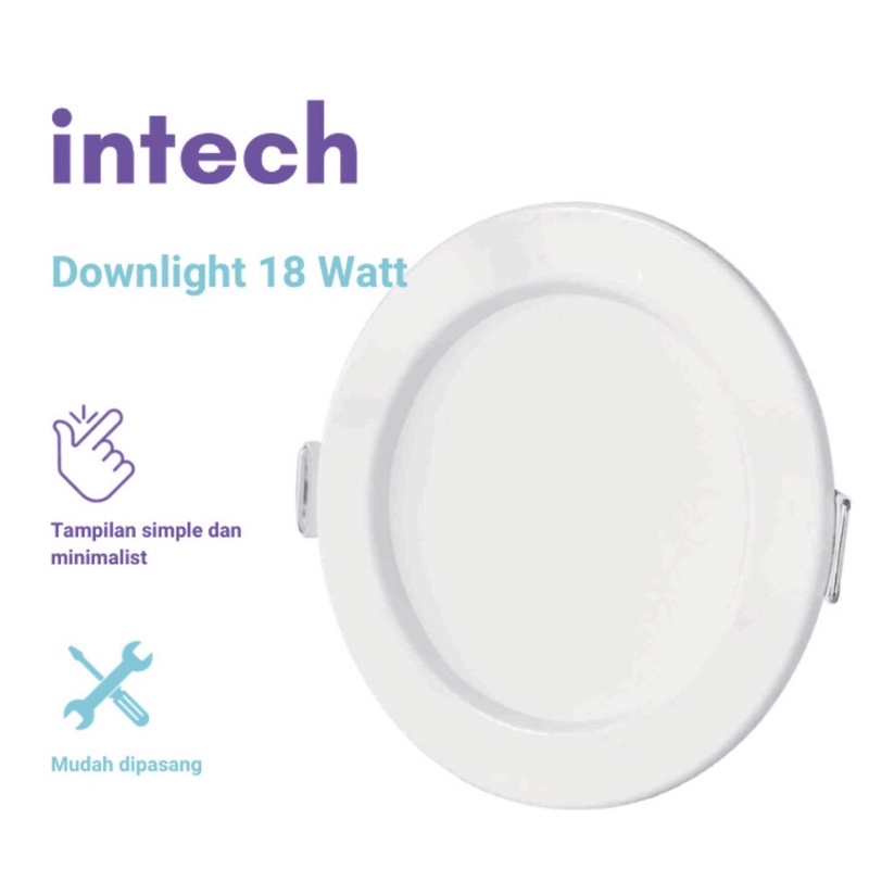 Jual Intech Downlight 9w 9 Watt In-tech Slim Inbow | Shopee Indonesia